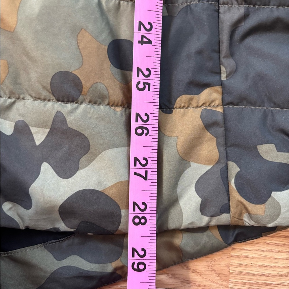 NORTH FACE Harway Jacket With Faux Fur Tin Burnt Olive Green Waxed Camo SZ Sm - Picture 7 of 8